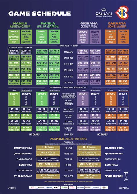 fibawc|fiba schedule 2023.